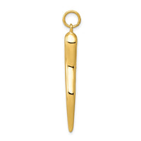 Load image into Gallery viewer, 14k Large 3D Italian Horn Charm
