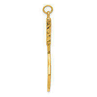 Load image into Gallery viewer, 14K  3D Tennis Racquet Pendant
