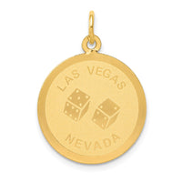 Load image into Gallery viewer, 14k LAS VEGAS Disc Charm
