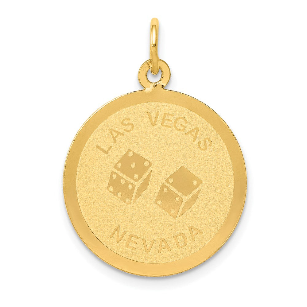 14k LAS VEGAS Disc Charm