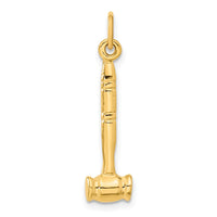 Load image into Gallery viewer, 14k 3-D Gavel Charm
