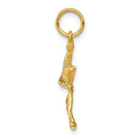 Load image into Gallery viewer, 14k Solid 3-Dimensional Stork Charm
