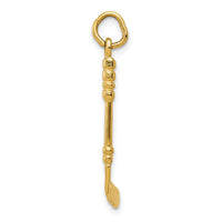 Load image into Gallery viewer, 14K 3D Hockey Stick With Enamel Charm
