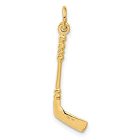 Load image into Gallery viewer, 14K 3D Hockey Stick With Enamel Charm
