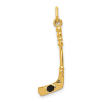Load image into Gallery viewer, 14K 3D Hockey Stick With Enamel Charm
