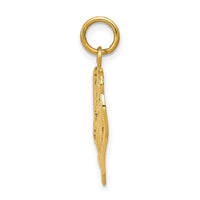 Load image into Gallery viewer, 14k #1 Mom Heart Charm
