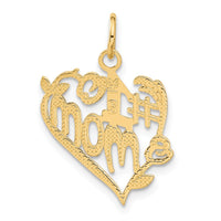 Load image into Gallery viewer, 14k #1 Mom Heart Charm
