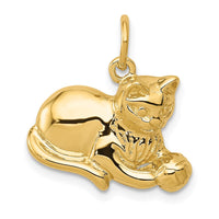 Load image into Gallery viewer, 14k Cat Charm
