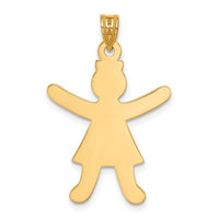 Load image into Gallery viewer, 14k Laser Cut Girl Charm
