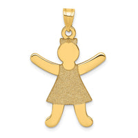 Load image into Gallery viewer, 14k Laser Cut Girl Charm
