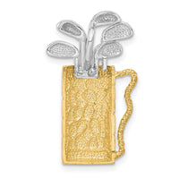 Load image into Gallery viewer, 14k Two-tone Golf Bag with Clubs Pendant
