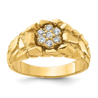 Load image into Gallery viewer, IBGoodman 14k 1/4 carat Lab Grown Diamond VS/SI+ G+ Complete Men&#39;s Cluster Nugget Ring
