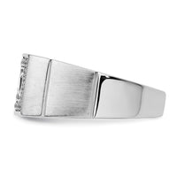 Load image into Gallery viewer, IBGoodman 14k White Gold 1 carat Lab Grown Diamond VS/SI+ G+ Complete Men&#39;s Ring
