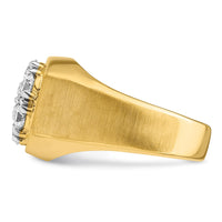 Load image into Gallery viewer, IBGoodman 14k Two-Tone 1 3/8 carat Lab Grown Diamond VS/SI+ G+ Complete Men&#39;s Cluster Ring
