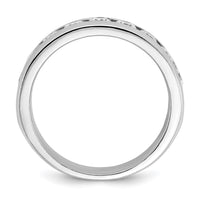 Load image into Gallery viewer, IBGoodman 14k White Gold 1 carat Lab Grown Diamond VS/SI+ G+ Nine Stone Complete Polished Men&#39;s Ring
