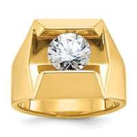 Load image into Gallery viewer, IBGoodman 14k 2 1/2 carat Lab Grown Diamond VS/SI+ G+ Complete Men&#39;s Ring
