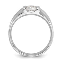 Load image into Gallery viewer, IBGoodman 14k White Gold 1 carat Lab Grown Diamond VS/SI+ G+ Complete Men&#39;s Ring
