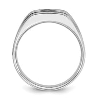 Load image into Gallery viewer, IBGoodman 14k White Gold with Black Rhodium 1/5 carat Lab Grown Diamond VS/SI+ G+ Complete Men&#39;s Ring
