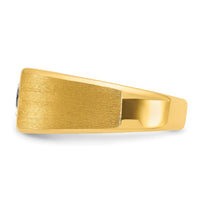 Load image into Gallery viewer, IBGoodman 14k 1 carat Lab Grown Diamond VS/SI+ G+ Complete Polished and Satin Men&#39;s Ring
