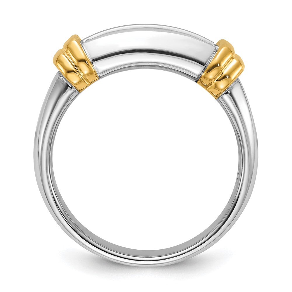 IBGoodman 14k Two Tone 1 carat Lab Grown Diamond VS/SI+ G+ Complete Men's Ring