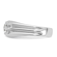 Load image into Gallery viewer, IBGoodman 14k White Gold 1 carat Lab Grown Diamond VS/SI+ G+ Complete Men&#39;s Ring
