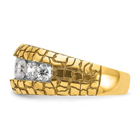 Load image into Gallery viewer, IBGoodman 14k 2 carat Lab Grown Diamond VS/SI+ G+ Complete Men&#39;s Nugget Ring
