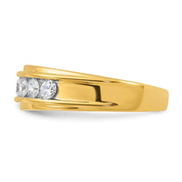 Load image into Gallery viewer, IBGoodman 14k 7/8 carat Lab Grown Diamond VS/SI+ G+ Seven Stone Complete Polished Men&#39;s Ring
