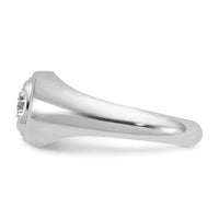 Load image into Gallery viewer, IBGoodman 14k White Gold 1 carat Lab Grown Diamond VS/SI+ G+ Round Complete Men&#39;s Ring
