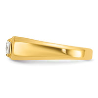 Load image into Gallery viewer, IBGoodman 14k 1 carat Lab Grown Diamond VS/SI+ G+ Emerald Complete Polished Men&#39;s Ring
