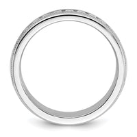 Load image into Gallery viewer, IBGoodman 14k White Gold Men&#39;s Polished and Milgrain 11-Stone 1/2 Carat Lab Grown Diamond Ring
