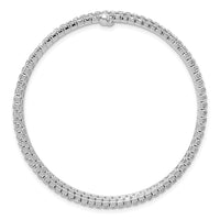 Load image into Gallery viewer, Silver-tone Crystal 3 Row Wrap Bracelet
