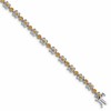 14k White Gold Citrine Bracelet
