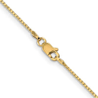 Load image into Gallery viewer, 14K 18 inch 1mm Box with Lobster Clasp Chain
