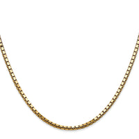 Load image into Gallery viewer, 14K 18 inch 2.5mm Box with Lobster Clasp Chain
