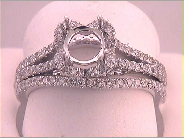 3/4CTW-DIA SEMI-MOUNT BRIDAL RING