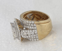 Load image into Gallery viewer, 14kt Yellow Gold Womens Princess Diamond Bridal Wedding Engagement Ring Band Set 4-1/2 Cttw
