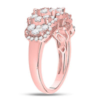 Load image into Gallery viewer, 14kt Rose Gold Womens Round Diamond Vintage-inspired Fashion Ring 2.00 Cttw

