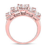Load image into Gallery viewer, 14kt Rose Gold Womens Round Diamond Vintage-inspired Fashion Ring 2.00 Cttw
