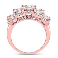 Load image into Gallery viewer, 14kt Rose Gold Womens Round Diamond Vintage-inspired Fashion Ring 2.00 Cttw
