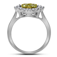 Load image into Gallery viewer, 7/8CTW-DIA FASHION BRIDAL YELLOW RING
