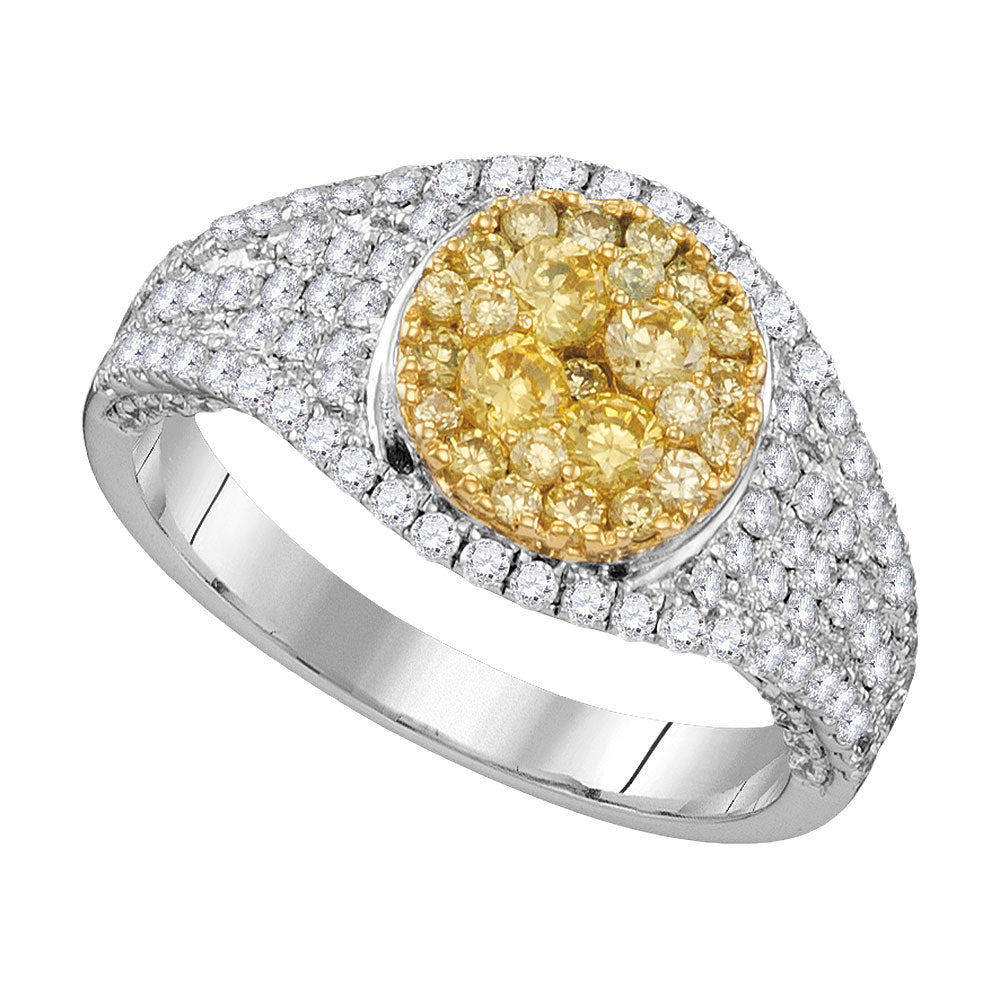 1  1/5CTW-DIA FASHION YELLOW RING