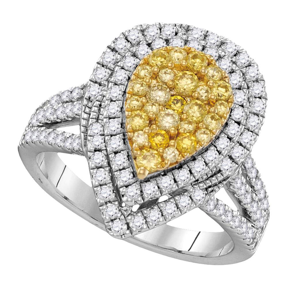 1  1/5CTW-DIA FASHION YELLOW RING