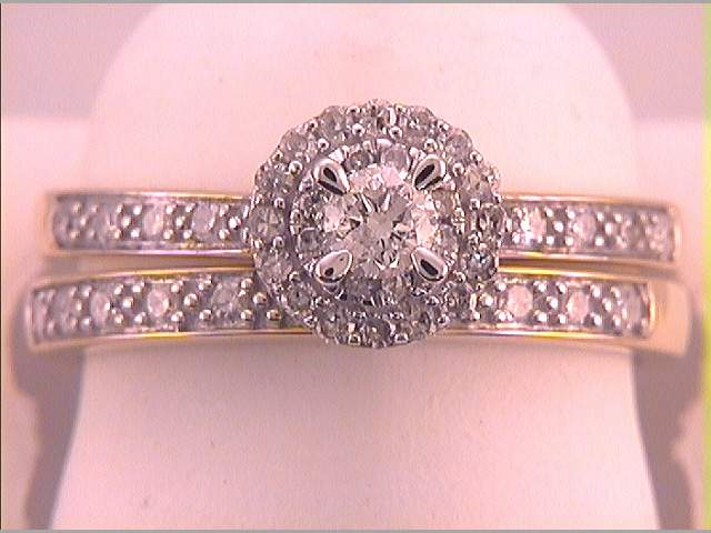 1/2CTW-DIA 1/5CT-CRD BRIDAL SET