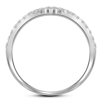 Load image into Gallery viewer, 14kt White Gold Womens Round Diamond Halo Split-shank Bridal Wedding Engagement Ring Band Set 1.00 Cttw (Certified)
