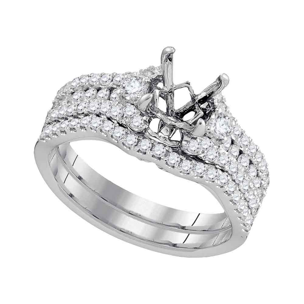 3/4CTW-DIA SEMI-MOUNT BRIDAL SET