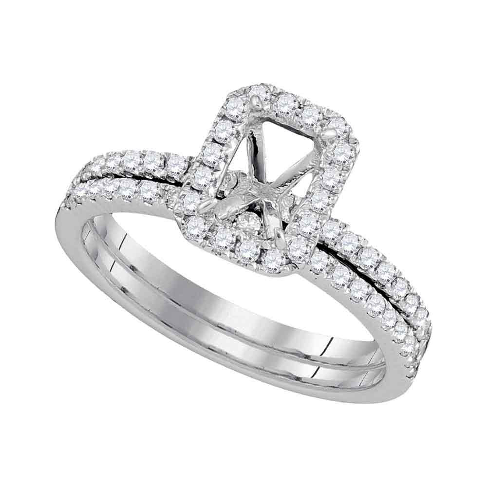 3/8CTW-DIA SEMI-MOUNT BRIDAL SET