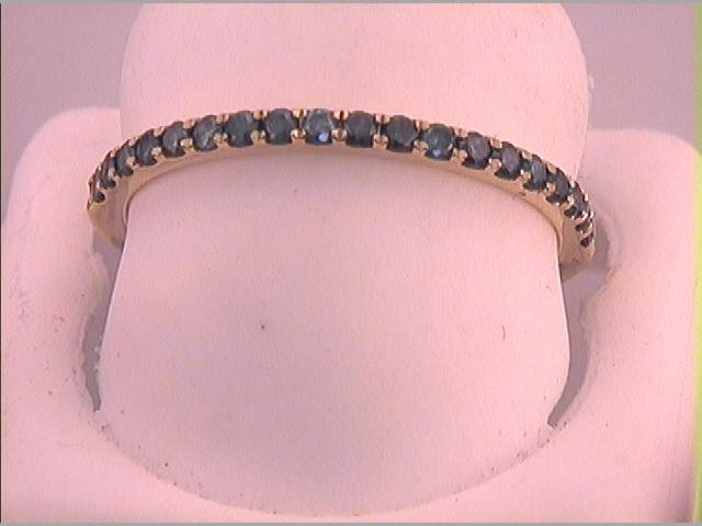 10kt Yellow Gold Womens Round Diamond Wedding Anniversary Band 1/4 Cttw