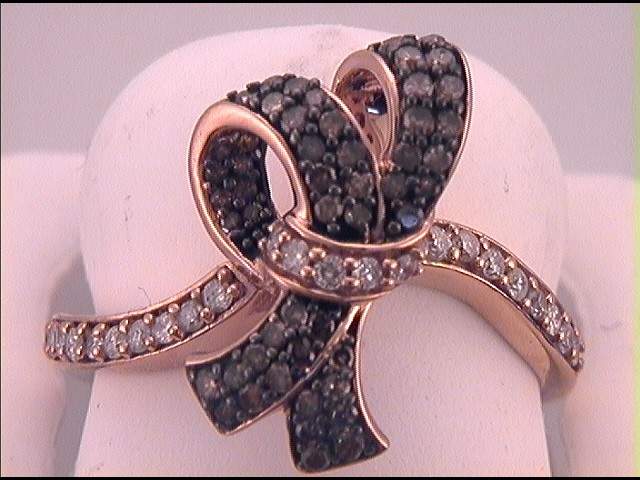 1/2CTW-DIA BROWN  RING