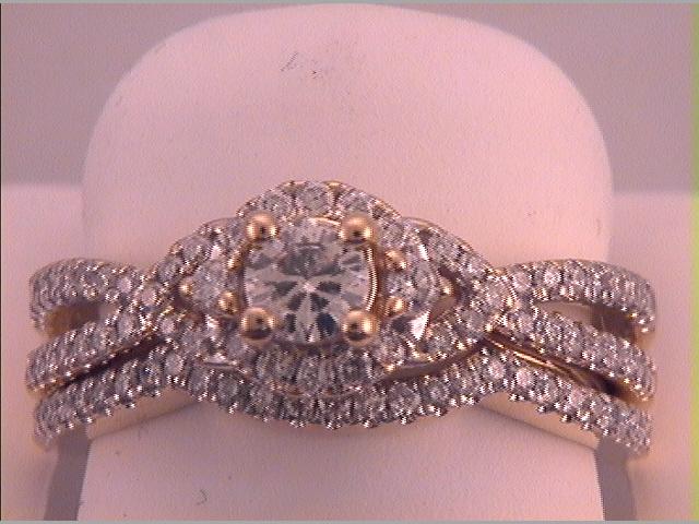 1 CTW-DIA 1/3CT-CRD BLISS  BRIDAL SETS SINGLE HALO CERTIFIED