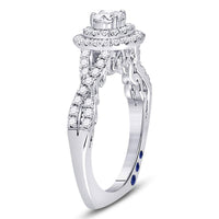 Load image into Gallery viewer, 14kt White Gold Womens Round Diamond Solitaire Bridal Wedding Engagement Ring 1.00 Cttw
